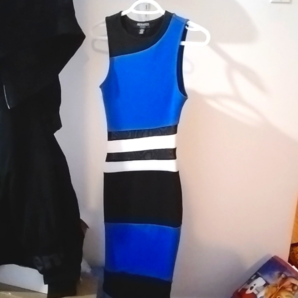 Revamped by Sirens sleeveless dress with mesh size extra small